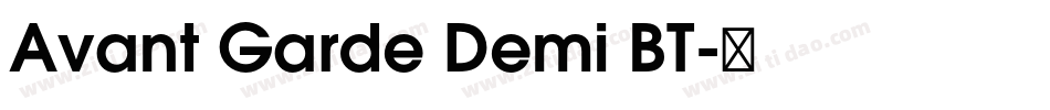 Avant Garde Demi BT字体转换